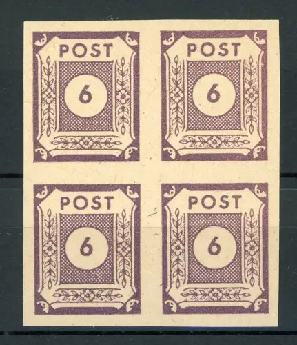 SBZ-Ostsachsen 4er Block 58 aU postfrisch signiert #IA242