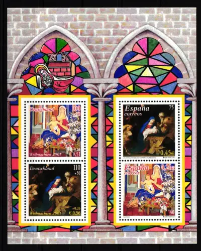 BRD Block 56 II postfrisch dickes Papier und Fluoreszenz #HT733