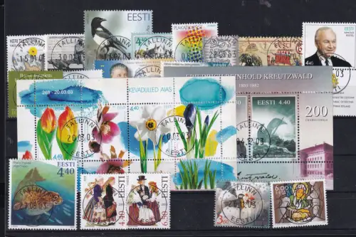 Estland Jahrgang 2003 ohne 453 gestempelt #NO398