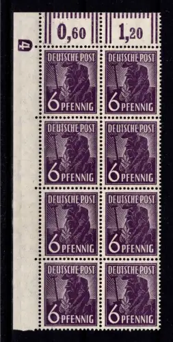 Alliierte Besetzung 944 DV postfrisch 4 negativ #DBX92