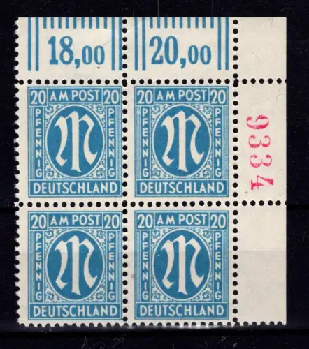 Bi-Zone 26 a C z r4 postfrisch geprüft Wehner BPP #DBX72