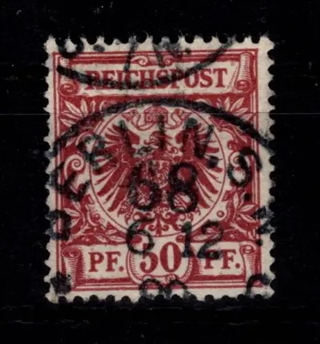 Deutsches Reich 50 a gestempelt geprügt Schulze und Wiegand BPP #DBY66