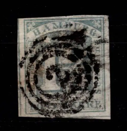 Hamburg 8 d gestempelt geprüft Lange BPP, leichte Mängel #DCB03