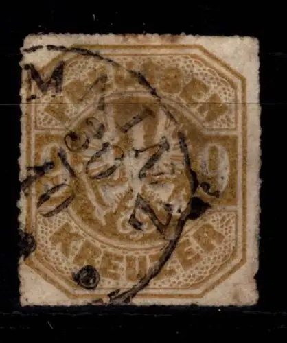 Preußen 26 gestempelt Mängel im Durchstich, dünne Stelle #DCA47