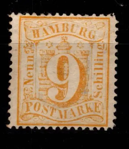 Hamburg 18 ohne Gummi tiefst signiert Pfenninger #DCB01