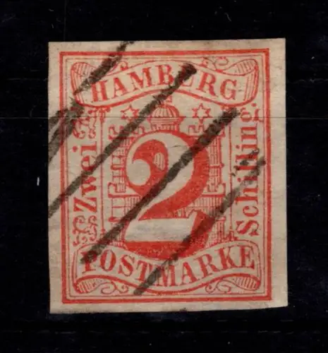 Hamburg 2 gestempelt tiefst signiert #DCA98