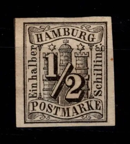 Hamburg 1 ohne Gummi mehrfach signiert u.a. Pfenninger #DCB04