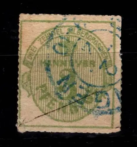 Hannover 21 y gestempelt geprüft Berger BPP, leichte Mängel #DCA84