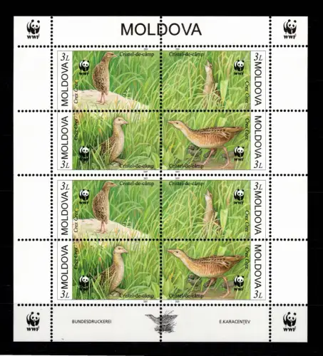 Moldawien 379-382 postfrisch Kleinbogen / Natur #OE520