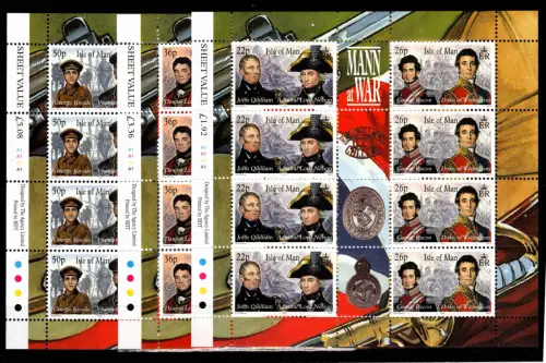 Isle of Man 864-869 postfrisch Kleinbogensatz / Krieg #OE567