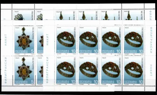 Mazedonien 189-192 postfrisch Kleinbogensatz / Schmuck #OE574