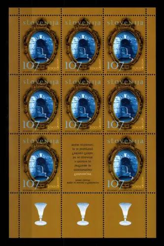 Slowenien 356 postfrisch Kleinbogen / Wasser #OE545