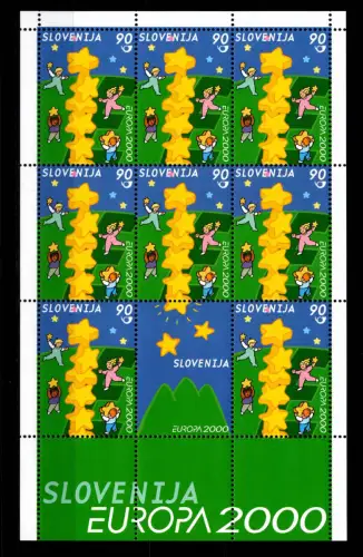 Slowenien 310 postfrisch Kleinbogen / CEPT #OE557