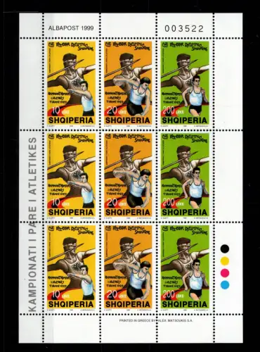 Albanien 2709-2711 postfrisch Kleinbogen / Sport #OE518