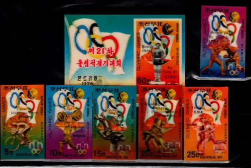 Korea 1591-1596 und Block 38 postfrisch Olympische Spiele #OE607
