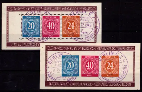 Kontrollrat Block 12 A/B gestempelt geprüft Schlegel BPP #DCC11