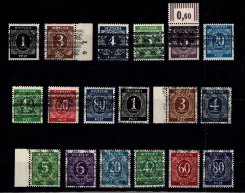 Bi-Zone I/I DD-IX/I DD, I/II DD-IX/II DD postfrisch Fotoattest Schlegel #DCC17