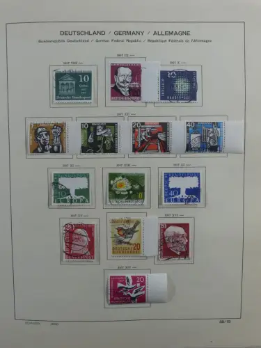 BRD Bund sauber gestempelt 1957-1966 auf Seiten #MA388