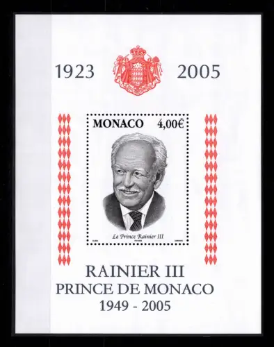 Monaco Block 90 postfrisch #DCJ74
