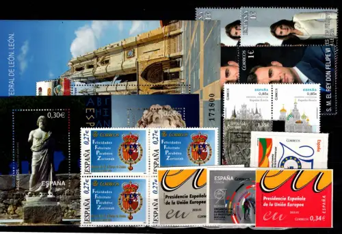 Spanien Lot Frankaturware postfrisch #DCK38