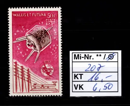 Wallis & Futuna 207 postfrisch Motiv Fernmeldeunion #DCZ30