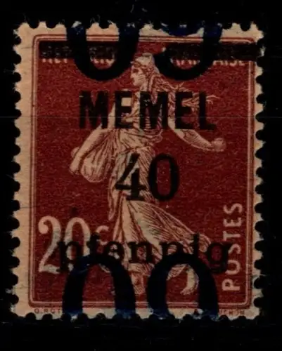 Memel 35 K V mit Falz #OK636