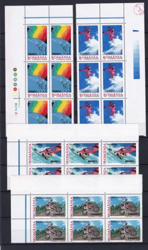 Rumänien 5760-5763 postfrisch als 6er Blöcke, Sport #OS032
