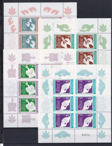 Bulgarien 3241-3244 postfrisch als Kleinbögen #OS053