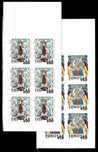 Färöer Markenheftchen mit 366-367 postfrisch Weihnachten #OS108