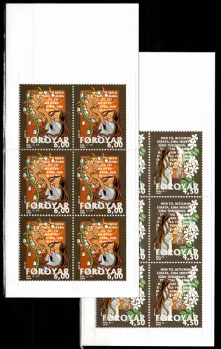 Färöer Markenheftchen mit 385-386 postfrisch Weihnachten #OS110