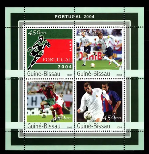 Guinea Bissau Block 387 postfrisch Fussball #OS081