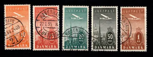 Dänemark 217-221 gestempelt #DDT82