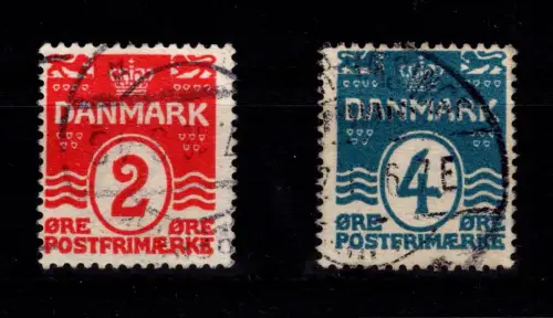 Dänemark 43 B + 45 B gestempelt #DDT40