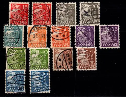 Dänemark 202-209 gestempelt #DDT80