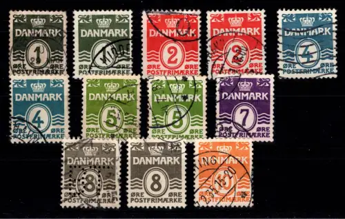 Dänemark 195-201 gestempelt #DDT79