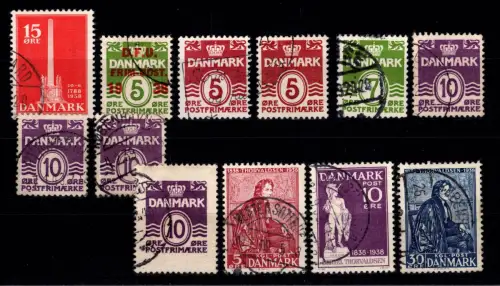 Dänemark Jahrgang 1938 gestempelt #DDT85