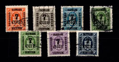 Dänemark 159-165 gestempelt #DDT69
