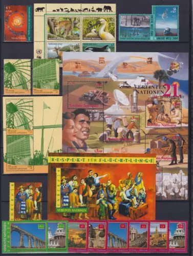 UNO Wien Jahrgang 2000 postfrisch #NO074