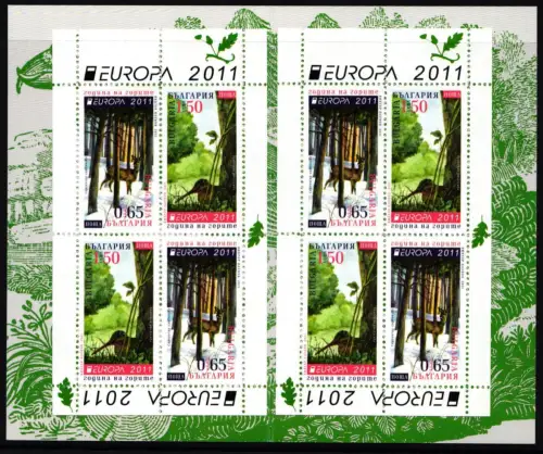 Bulgarien Markenheftchen 10 mit 4991-4992 postfrisch Cept 2011 #NF376