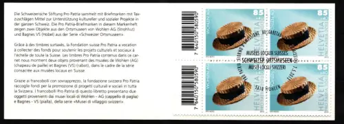 Schweiz MH 0-173 mit 2294 + 2297 gestempelt mit ESST, Pro Patria #NF743