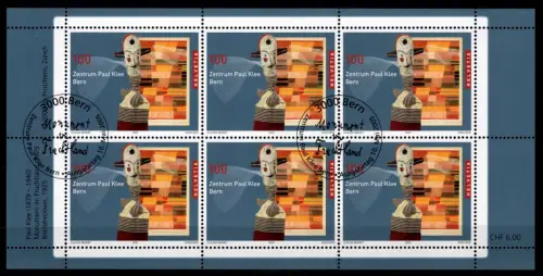 Schweiz Kleinbogen 1922 gestempelt #ON698