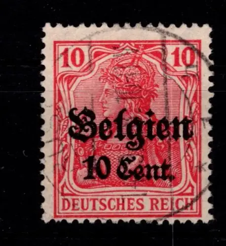 Deutsche Besetzung 1. WK Belgien 14 c I gestempelt geprüft Hey BPP #OP404