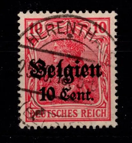 Deutsche Besetzung 1. WK Belgien 14 c II gestempelt geprüft Hey BPP #OP405