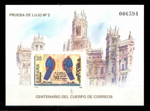 Spanien 2879 postfrisch als sonderblock, Motiv Vögel #DCY55