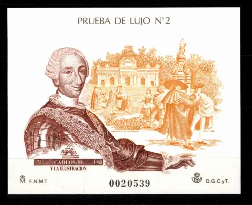 Spanien 2864, Block 33 postfrisch als Sonderblock #DCY57