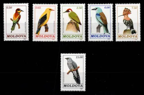 Moldawien 56-62 postfrisch Motiv Vögel #DCC35