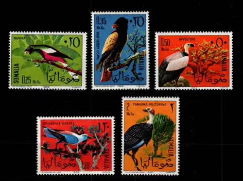 Somalia 84-88 postfrisch Motiv Vögel #DCC41