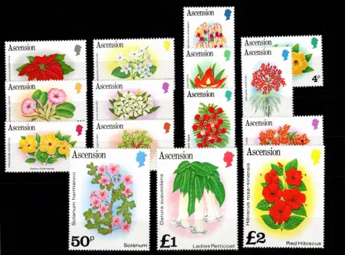 Ascension 276-290 I postfrisch Motiv Blumen #DCY35