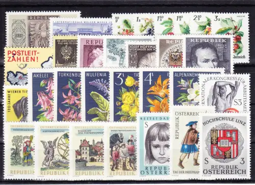Österreich Jahrgang 1966 mit 1201-1230 postfrisch MNH #HR295