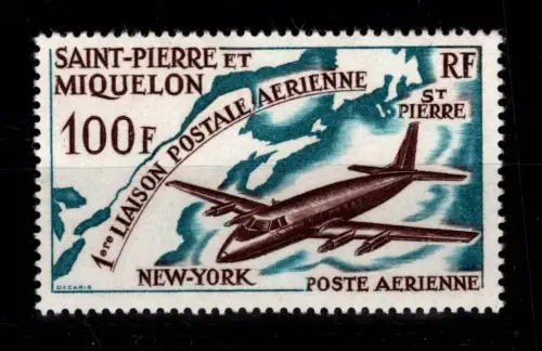St. Pierre et Miquelon 407 postfrisch Motiv Flugzeuge #DCZ41